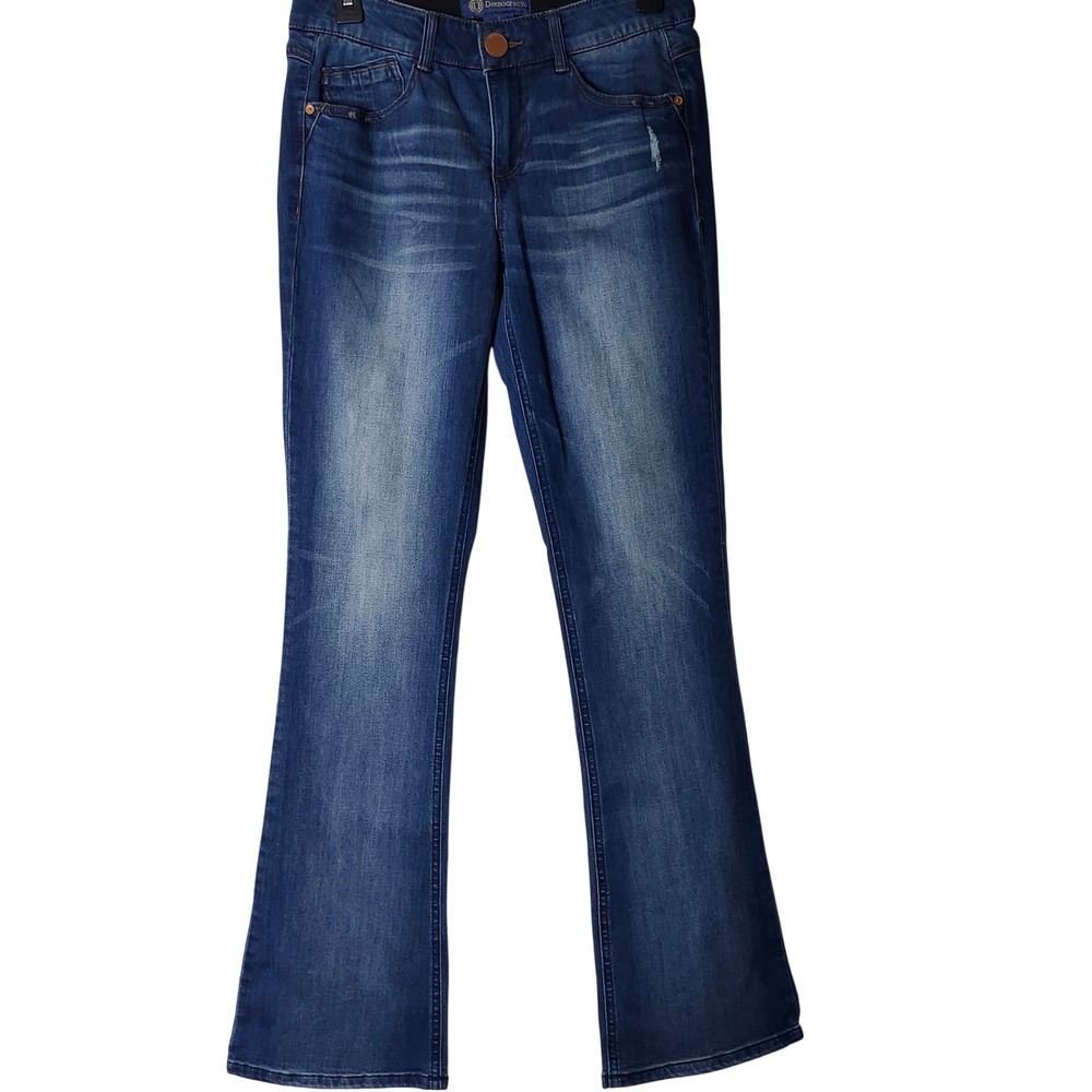 Democracy Absolution Blue Bootcut Jeans Women 4 Slimming Stretch Denim Cowgirl